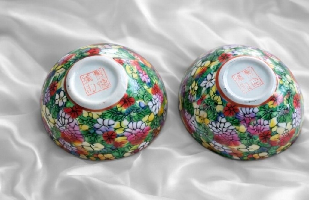 Renkli 2li dekoratif Porselen Tabak Seti - Görsel 4