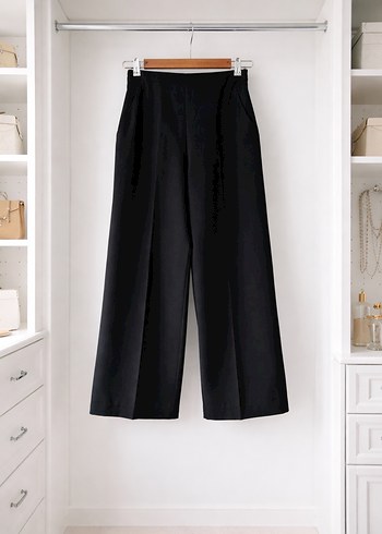 Zara Siyah Kadın Kumaş Pantolon - Görsel 2