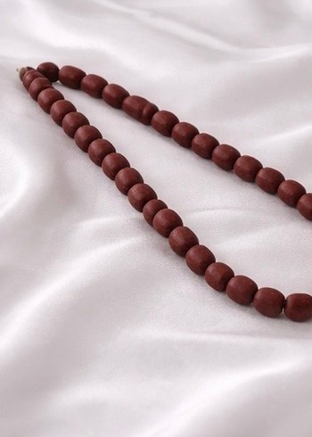 Erkek gül ağacı Koyu Kahverengi Tesbih - Görsel 4