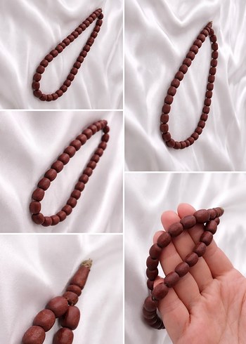 Erkek gül ağacı Koyu Kahverengi Tesbih - Görsel 2