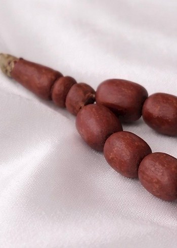 Erkek gül ağacı Koyu Kahverengi Tesbih - Görsel 6
