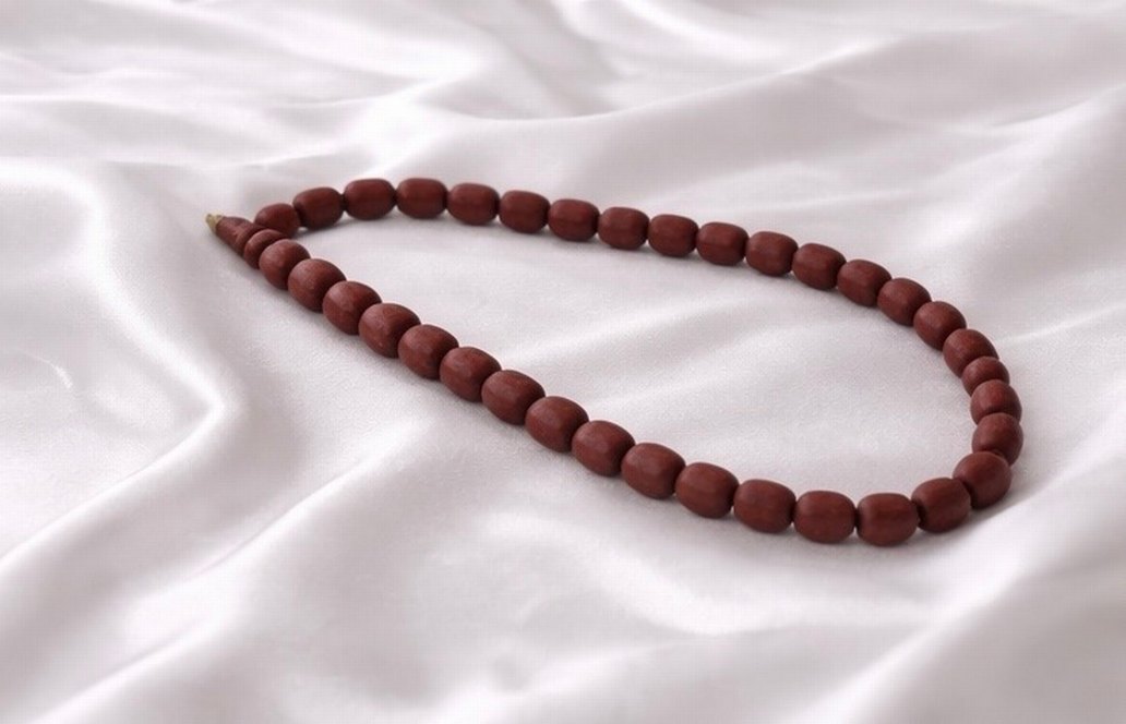 Erkek gül ağacı Koyu Kahverengi Tesbih - Görsel 3