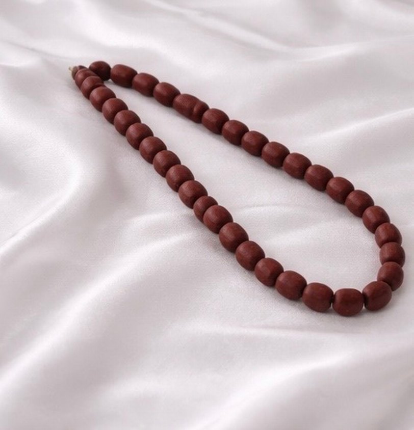 Erkek gül ağacı Koyu Kahverengi Tesbih - Görsel 4