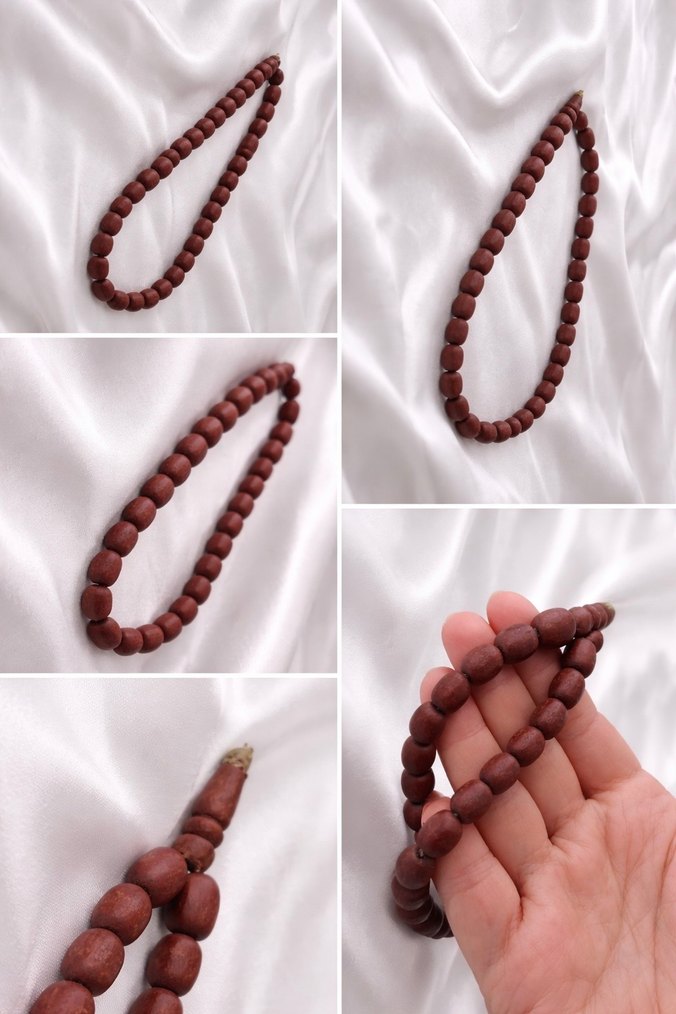 Erkek gül ağacı Koyu Kahverengi Tesbih - Görsel 2