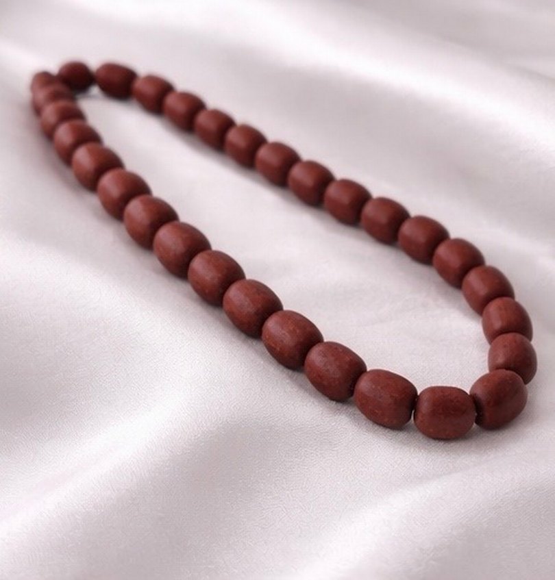 Erkek gül ağacı Koyu Kahverengi Tesbih - Görsel 5