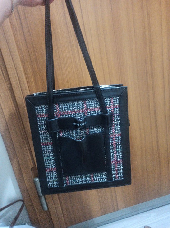 Siyah Desenli Kadın Omuz Çantası - Görsel 3