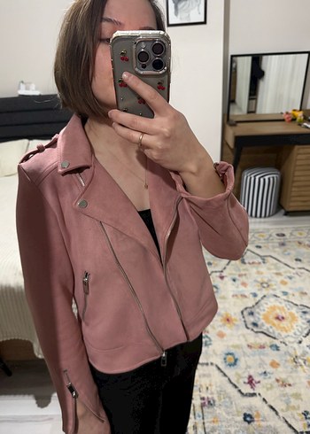 Kadın pembe ceket - Görsel 5