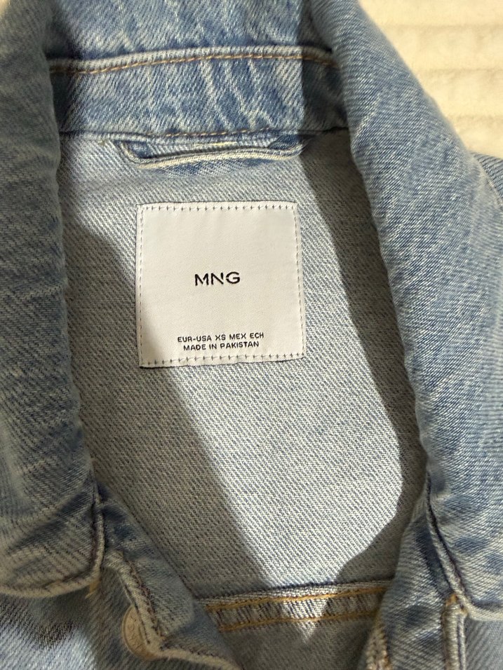 Düğmeli Kadın Mavi Denim Ceket - Görsel 2