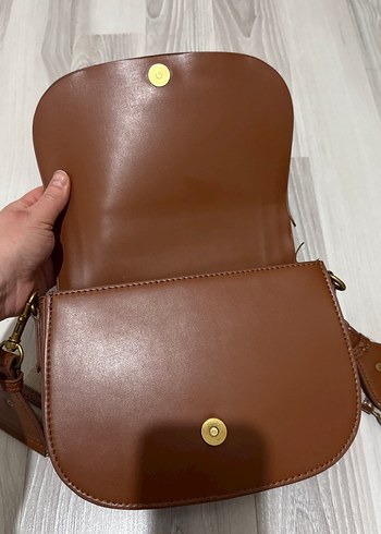 Zara Tana Deri Kadın Çanta - Görsel 5