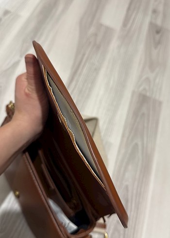 Zara Tana Deri Kadın Çanta - Görsel 7