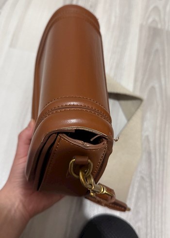 Zara Tana Deri Kadın Çanta - Görsel 8