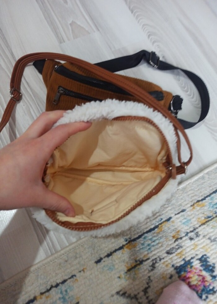 Peluş çanta ve addax çapraz çanta - Görsel 4