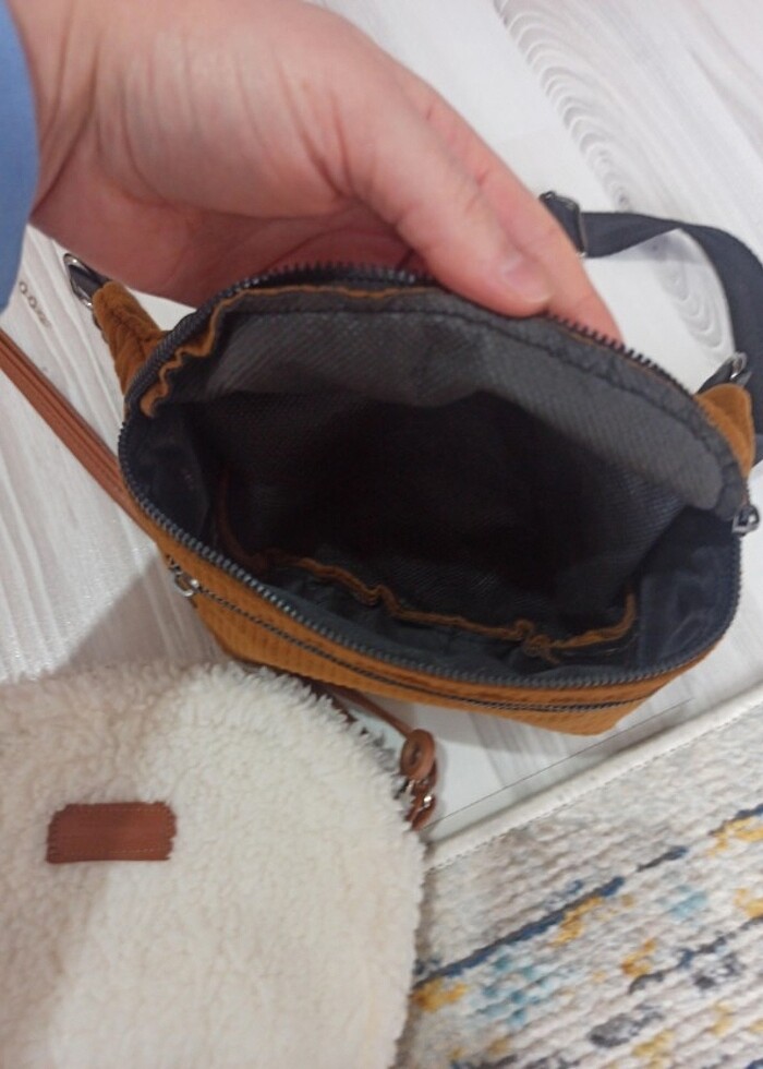 Peluş çanta ve addax çapraz çanta - Görsel 5