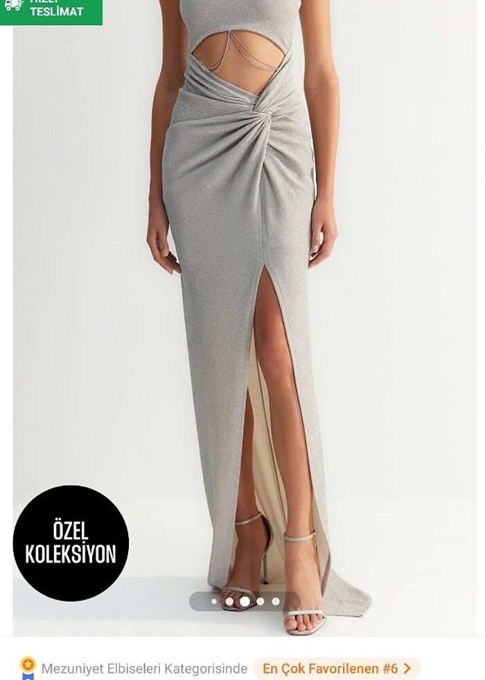 Zeynep tosun zincir detaylı abiye - Görsel 4