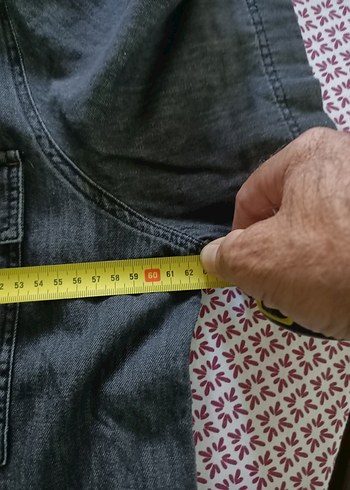 xxl Beden gri Renk MAVİ XXL SİYAH YAZLİK KOT GOMLEK.