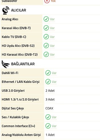 AXEN 39 İNC 99  EKRAN SMART LED TV.DAHİLİ UYDU ALİCİLİ. - Görsel 9