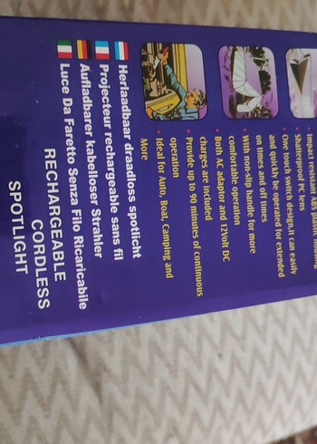 Sarı Şarjlı Kablosuz Spot Işık - Görsel 4