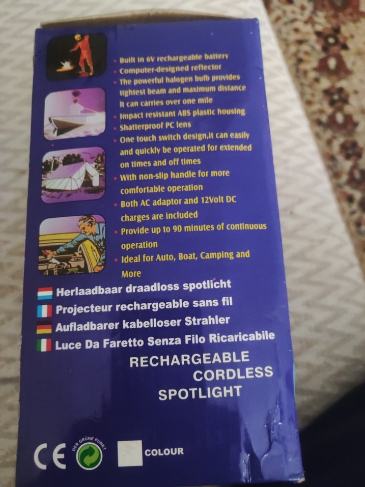 Sarı Şarjlı Kablosuz Spot Işık - Görsel 3