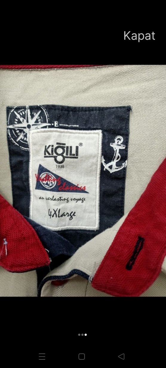 Gri Baskılı Düğmeli Erkek Polo Tişört - Görsel 3