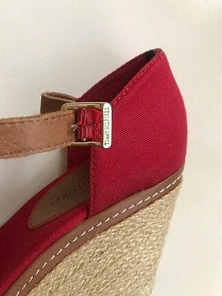 36 Beden kırmızı Renk Tommy Hilfiger Dolgu Topuk Ayakkabı