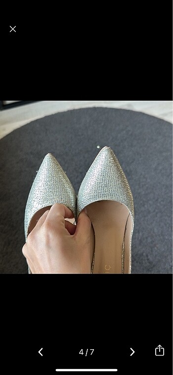 39 Beden gri Renk hotiç stiletto