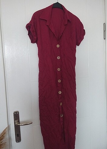 38 Beden bordo Renk Elbise 