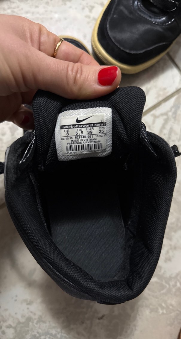 Nike Siyah Dolgu Topuklu Bağcıklı Kadın Spor Ayakkabı - Görsel 5