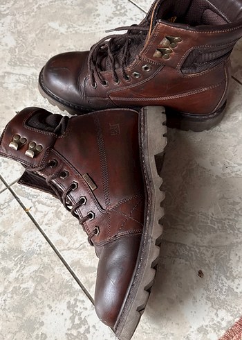 Kahverengi deri erkek cat bot - Görsel 4