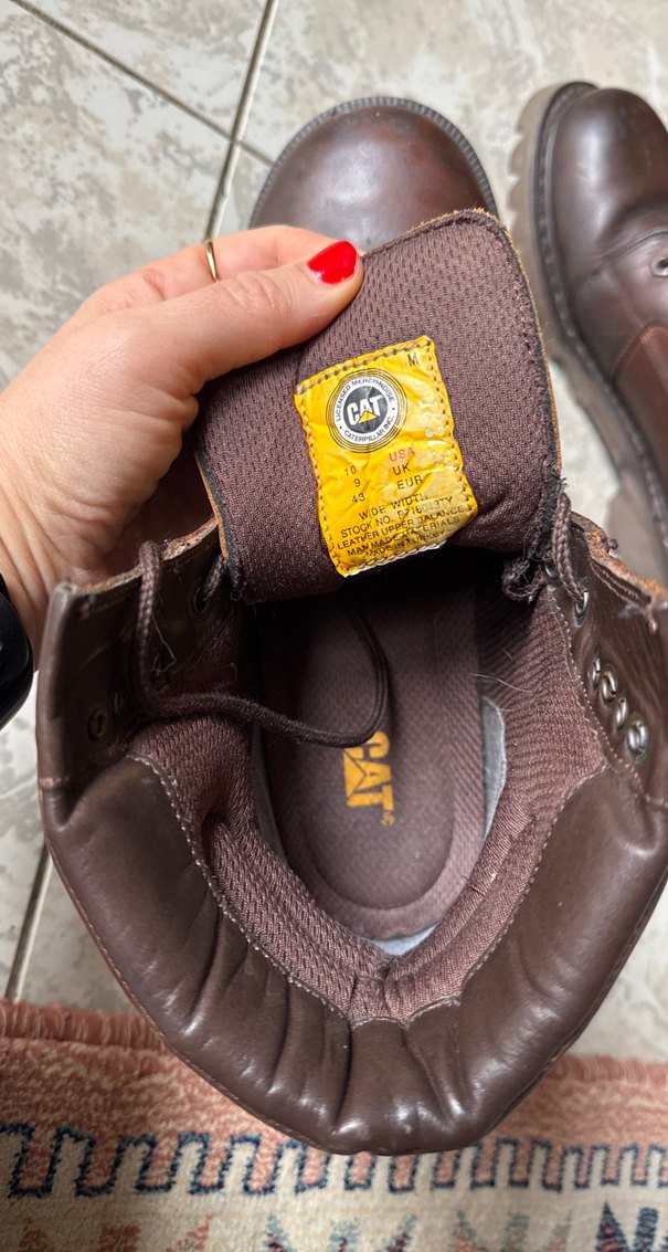 Kahverengi deri erkek cat bot - Görsel 5