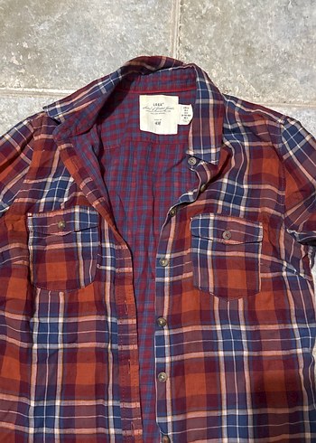 Bordo Ekoseli Uzun Kollu Kadın Gömlek - Görsel 2