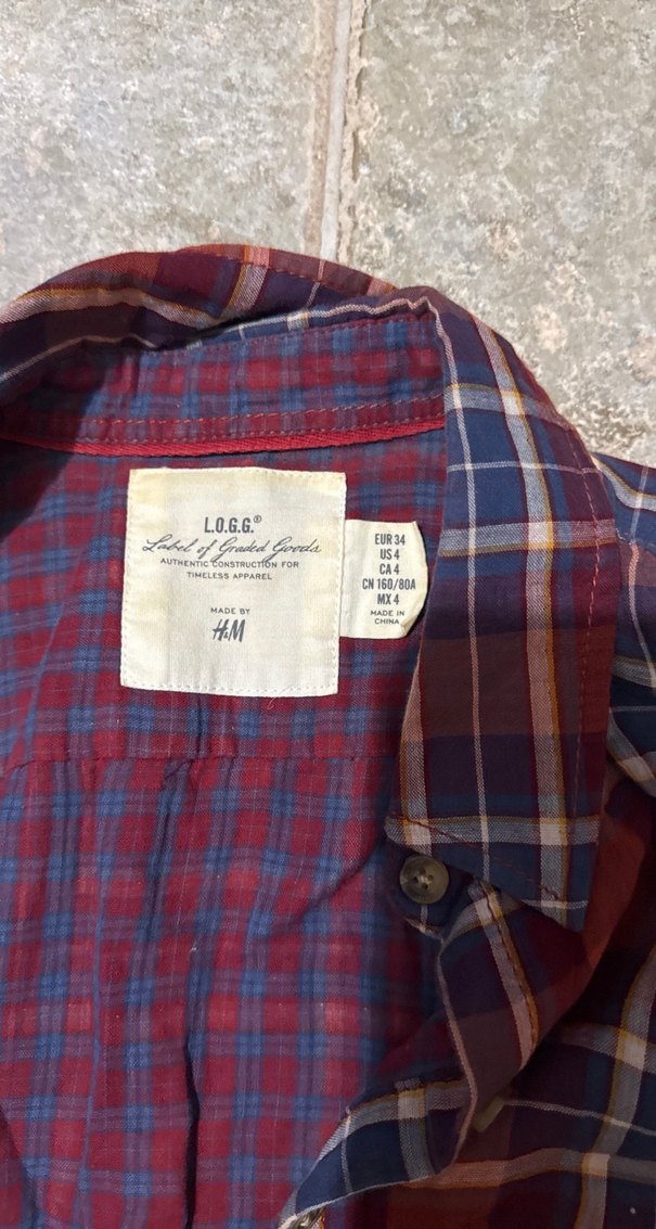 Bordo Ekoseli Uzun Kollu Kadın Gömlek - Görsel 4