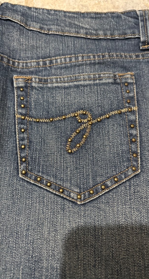 Guess  Lacivert Mini Kot Etek - Görsel 4