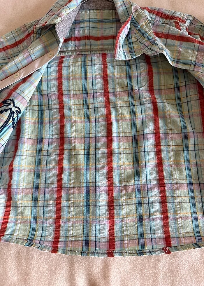 Pamuklu yazlık gömlek - Görsel 3