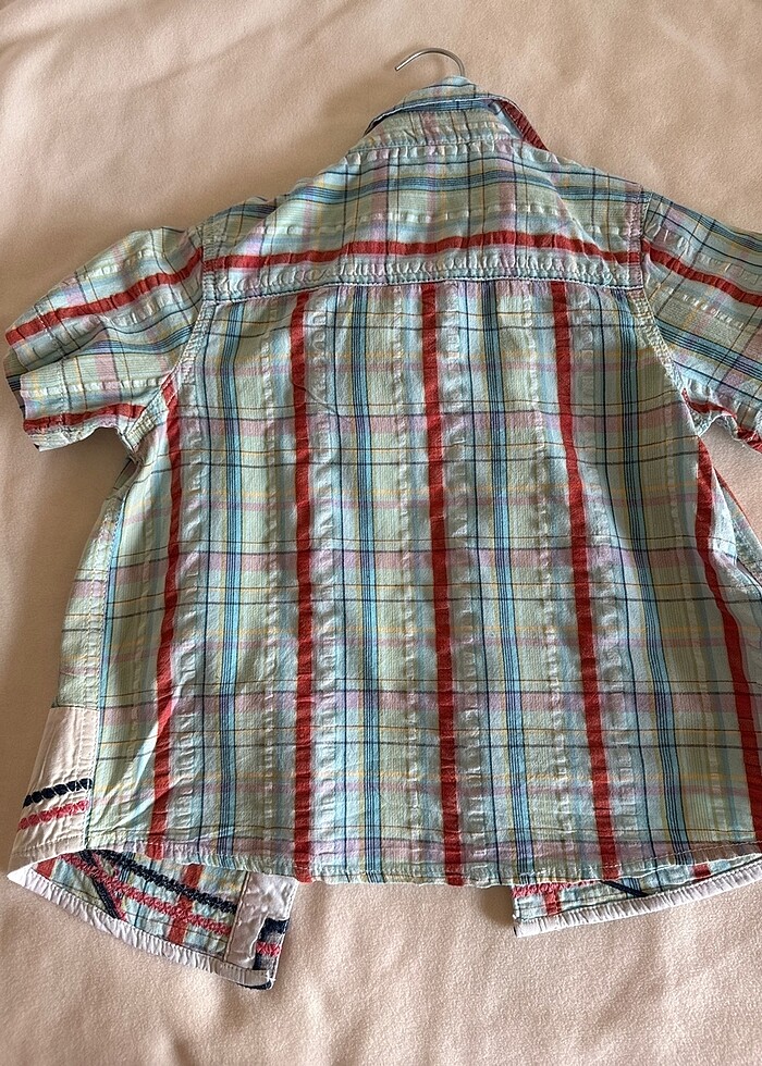 Pamuklu yazlık gömlek - Görsel 4