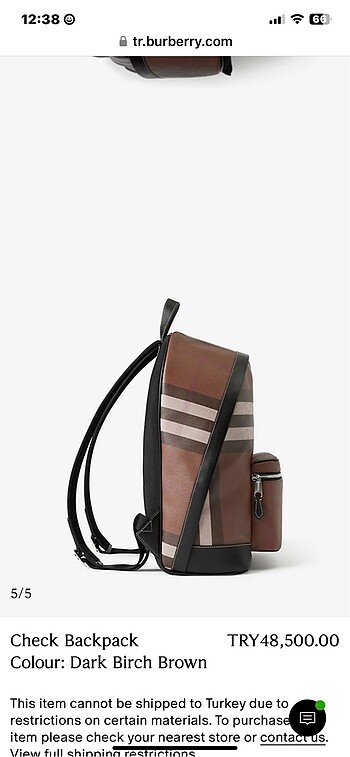 Burberry sırt çantası - Görsel 2