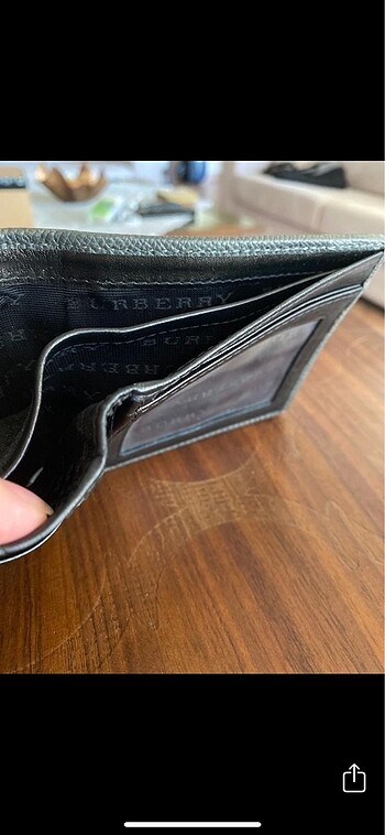 Beden gri Renk Burberry cüzdan unisex