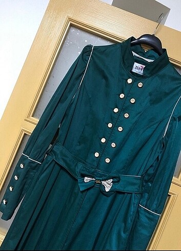 44 Beden yeşil Renk Tesettür elbise