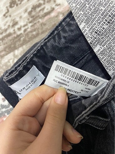 32 Beden siyah Renk Zara Bol Kot Pantolon