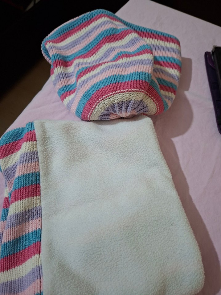 Çok Renkli Nakışlı Çocuk Bere ve Boyunluk - Görsel 4