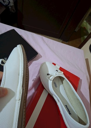 37 numara babet beyaz renk - Görsel 5