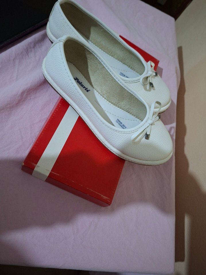 37 numara babet beyaz renk - Görsel 2