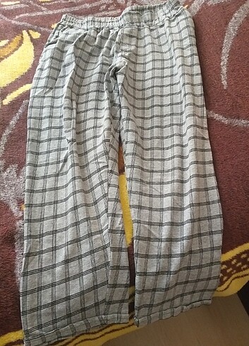 Kareli bayan pantolon 