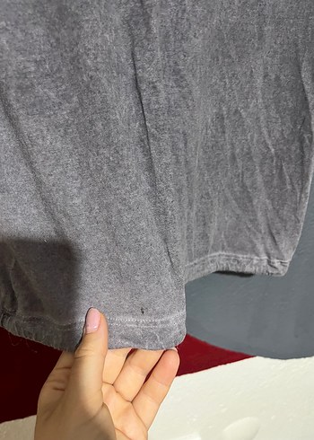 Mango Gri V Yaka Çiçek Desenli Bohem Gömlek
