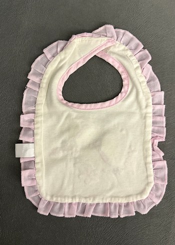 Pembe Nakışlı Bebek Önlüğü - Görsel 2