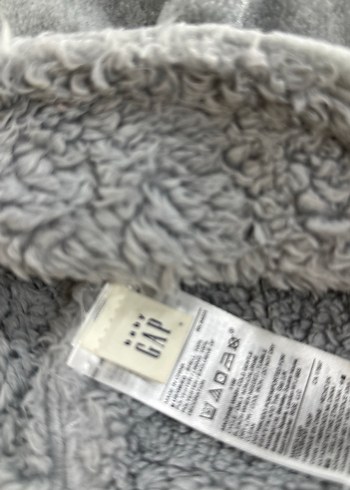 GAP marka. Nakışlı Gri Kedi Desenli Kürklü Kedi Kıyafeti - Görsel 2