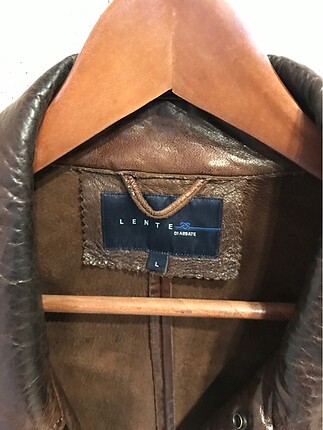 l Beden Vintage deri ceket