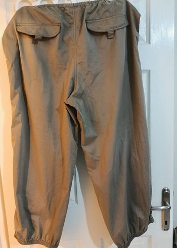 Kadın Bej Rahat Kesim Midi Kumaş Pantolon - Görsel 3