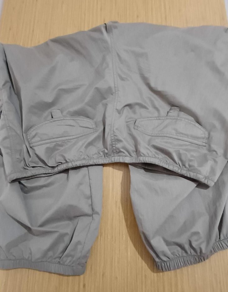 Kadın Bej Rahat Kesim Midi Kumaş Pantolon - Görsel 4