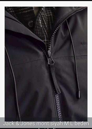 Jack & Jones Siyah Fermuarlı Erkek Mont - Görsel 5