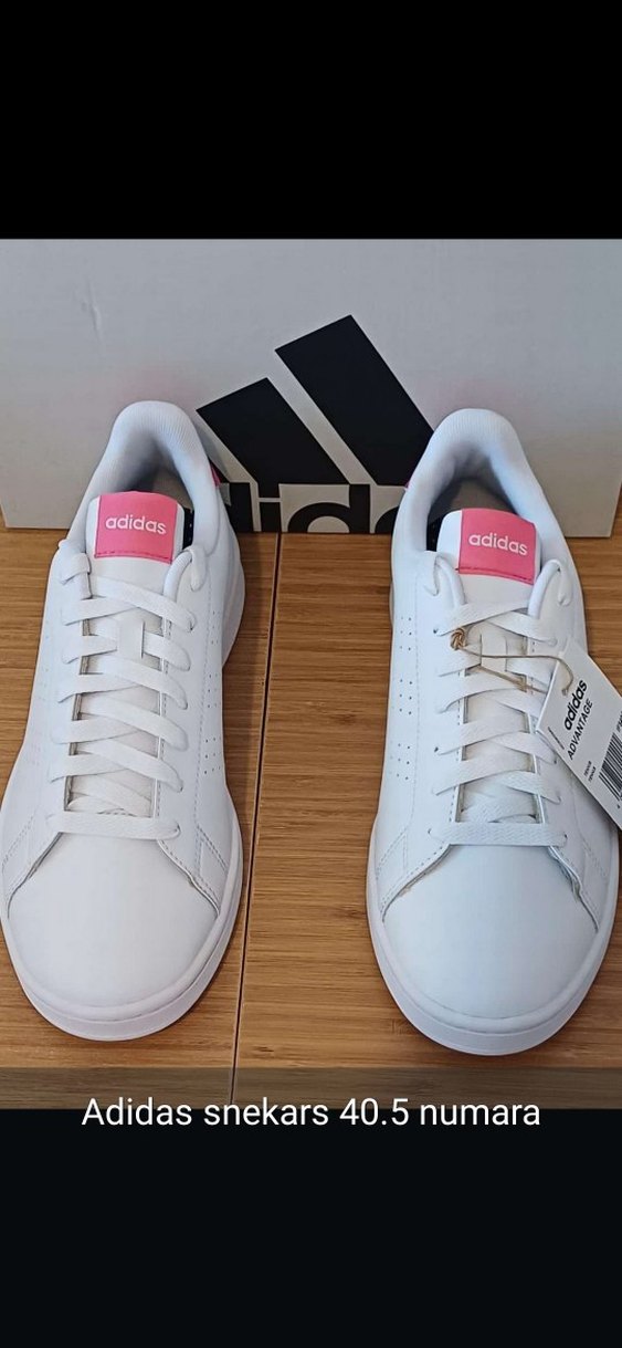 Beyaz Adidas Advantage Bağcıklı Spor Ayakkabı - Görsel 2